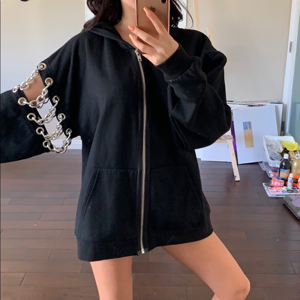 Chain hoodie⚡️🖤